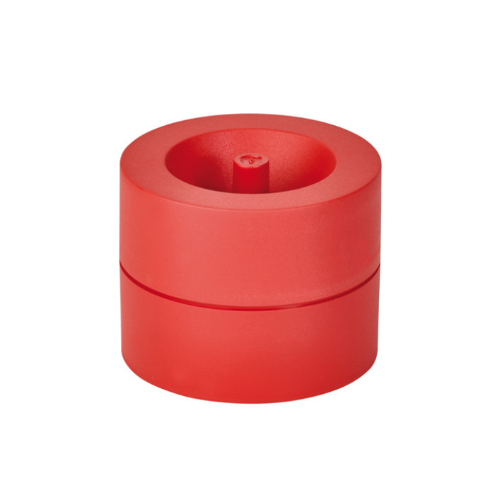 Papercliphouder MAULpro magnetisch recycled Ø73x60mm rood