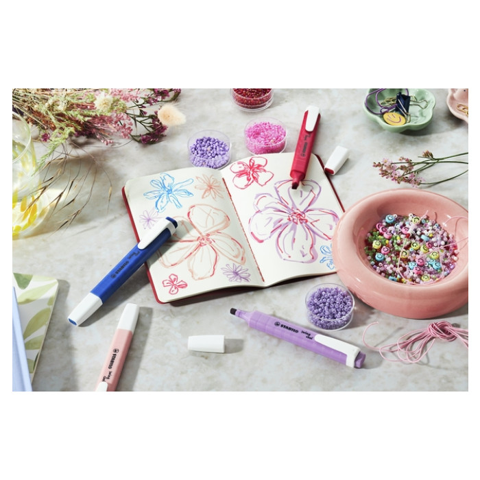 Markeerstift STABILO Swing cool 275/8 pastel assorti etui à 8 stuks