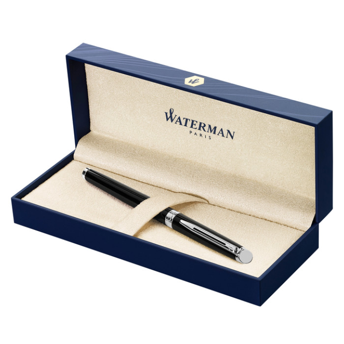 Rollerpen Waterman Hémisphère black lacquer CT fijn