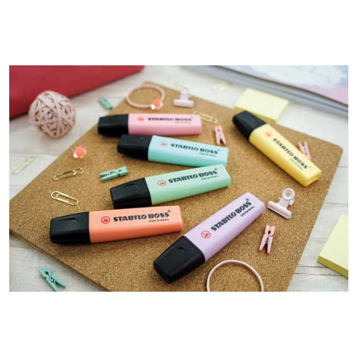 Markeerstift STABILO BOSS Original 70/56 roze blister à 1 stuk