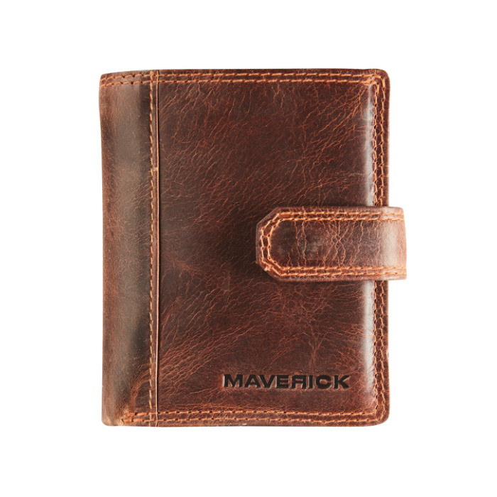 Kaarthouder Maverick The Origingal super compact RFID leer bruin