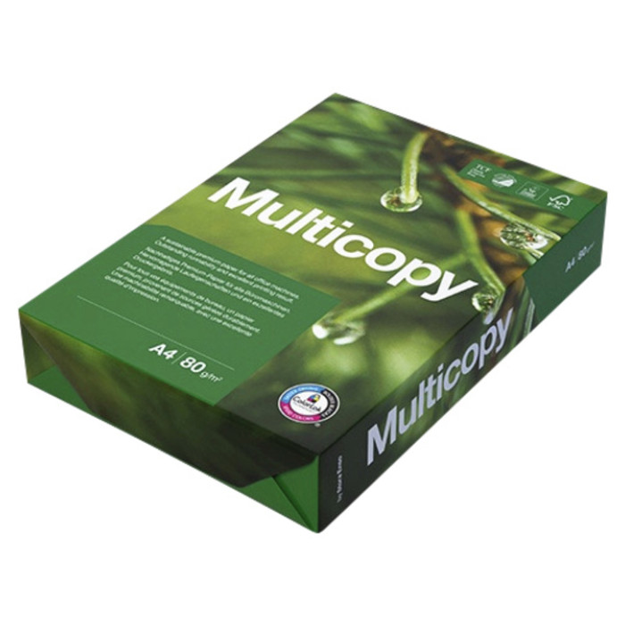 Kopieerpapier Multicopy A4 80gr 4-gaats wit 500 vel