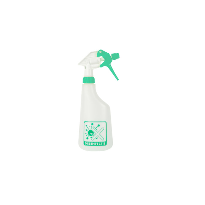 Sproeiflacon Cleaninq 600ml leeg met logo desinfectie