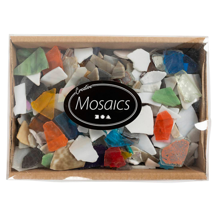 Mozaïek Creativ Company grootte 8-20mm dikte 2-3mm 2kg assorti
