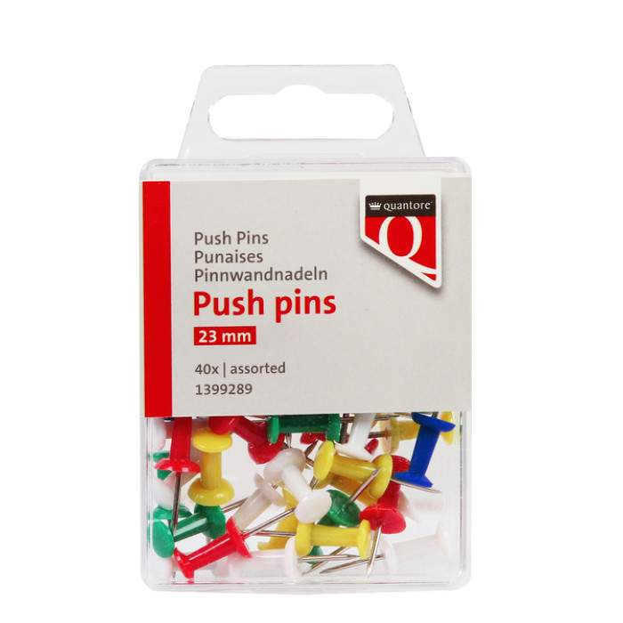 Push pins Quantore 40 stuks assorti