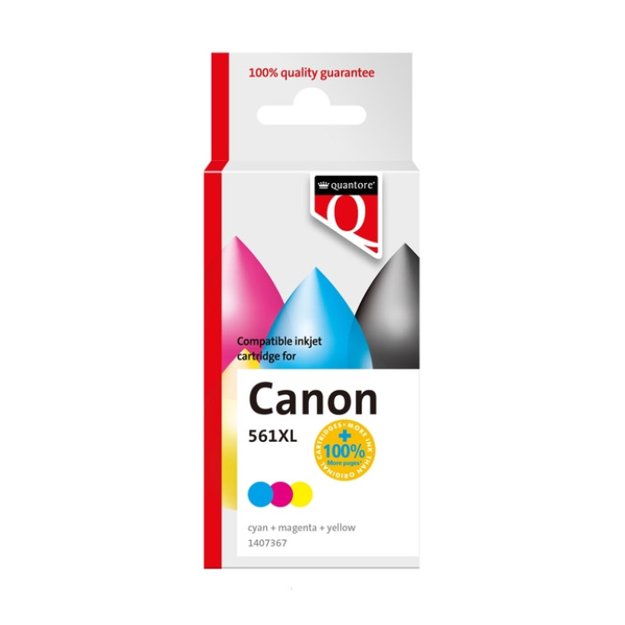Inktcartridge Quantore alternatief tbv Canon CL561XL kleur