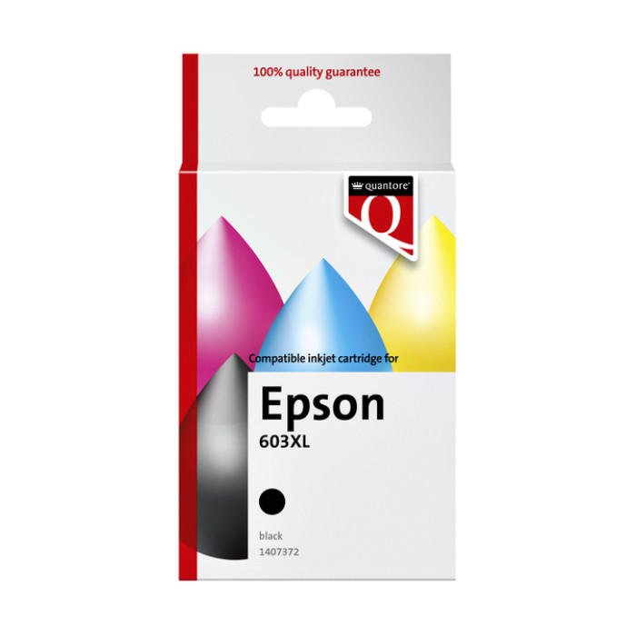 Inktcartridge Quantore alternatief tbv Epson 603XL zwart