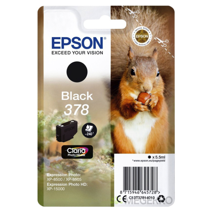 Inktcartridge Epson 378 T3781 zwart