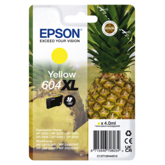 Inktcartridge Epson 604XL T10H44 geel