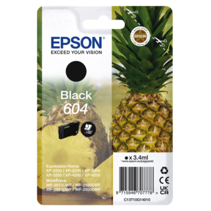 Inktcartridge Epson 604 T10G14 zwart