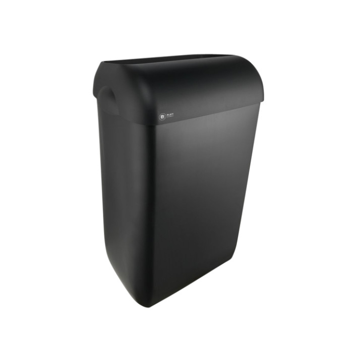 Afvalbak BlackSatino open inworp 43 liter zwart 331760