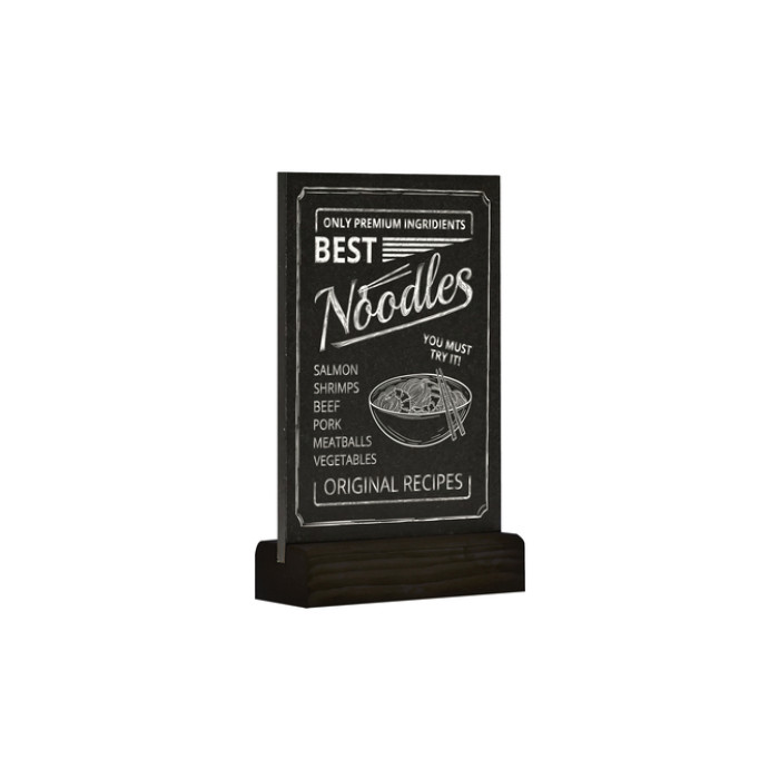 Krijtbord Europel tafelmodel A6 staand zwart