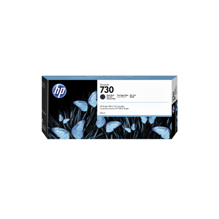 Inktcartridge HP P2V71A 730 300ml mat zwart