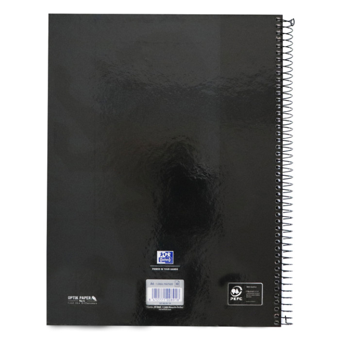 Notitieboek Oxford Classic Europeanbook A4+ 4-gaats lijn 160pag zwart