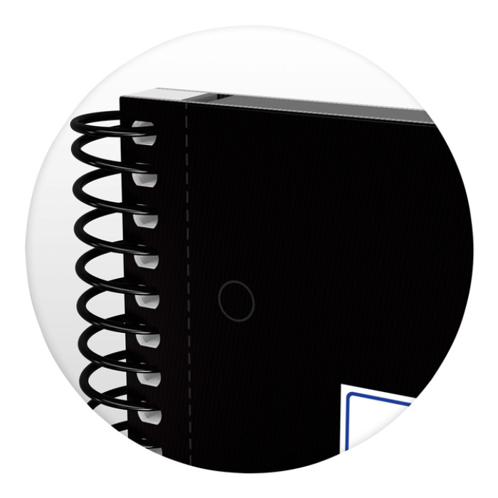 Notitieboek Oxford Classic Europeanbook A4+ 4-gaats ruit 160pag zwart