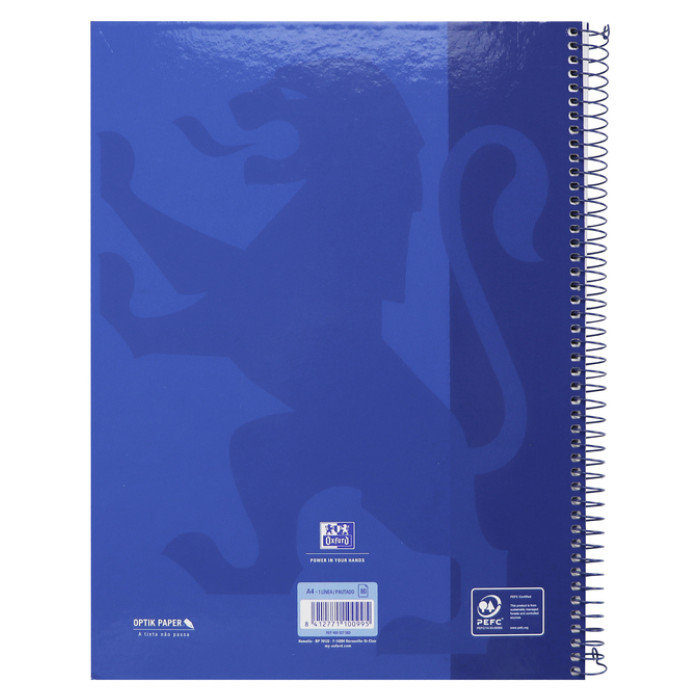 Notitieboek Oxford Classic Europeanbook A4+ 4-gaats lijn 160pag dblauw