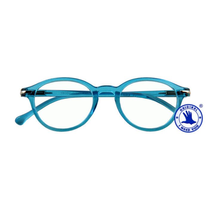 Leesbril I Need You +2.00 dpt Tropic blauw