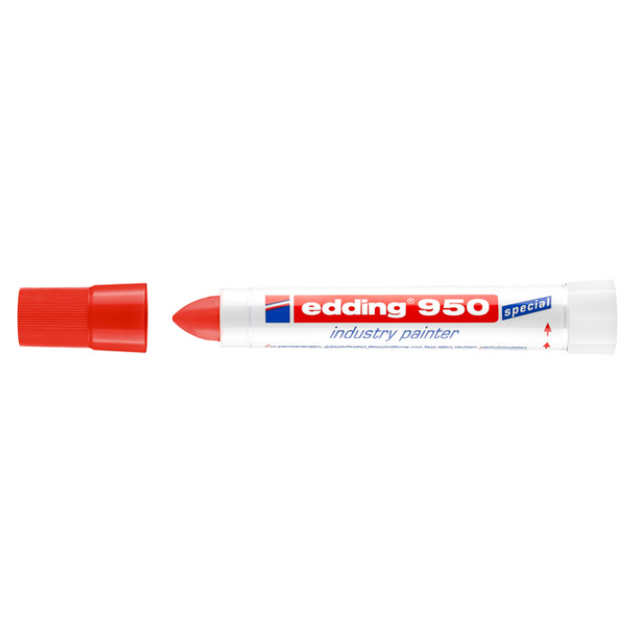 Viltstift edding 950 pastamarker industry rond 10mm rood