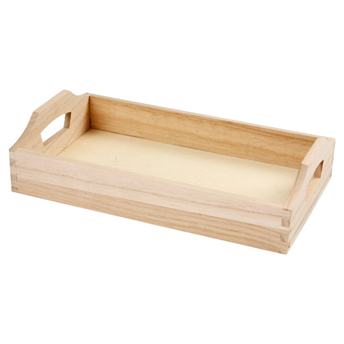 Dienblad Creativ Company hout 30x17x5cm