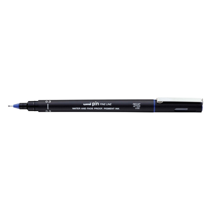 Fineliner Uni-ball Pin 0.3mm blauw