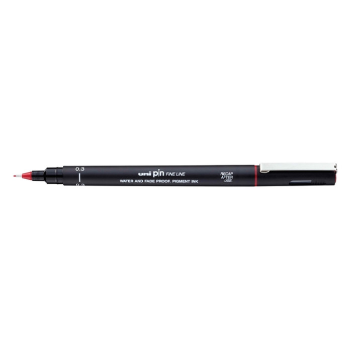 Fineliner Uni-ball Pin 0.3mm rood