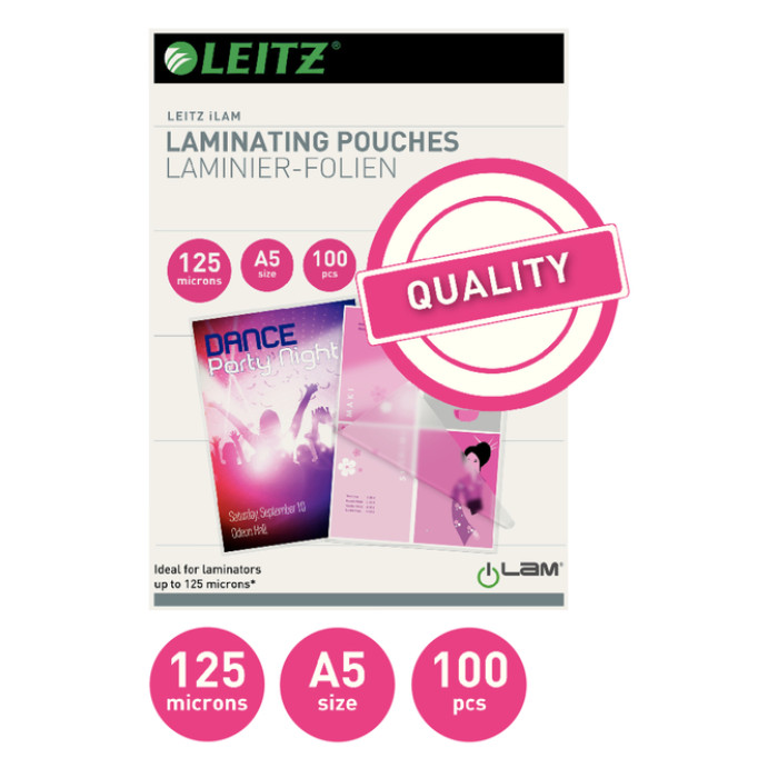 Lamineerhoes Leitz iLAM A5 2x125micron EVA 100stuks