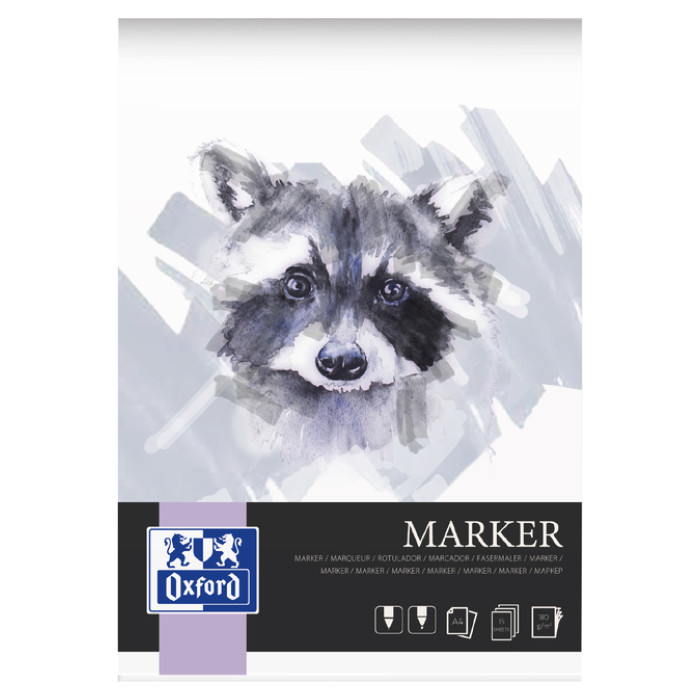 Tekenblok Oxford Marker A4 15 vel 180 gram