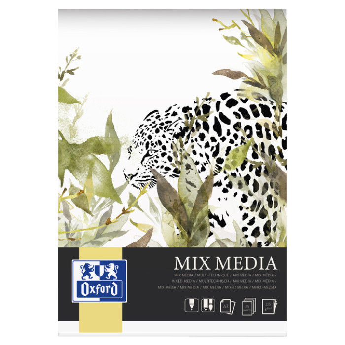 Tekenblok Oxford Mix Media A3 25 vel 225 gram