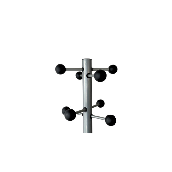 Kapstok BRASQ Monaco staand zilver/zwart