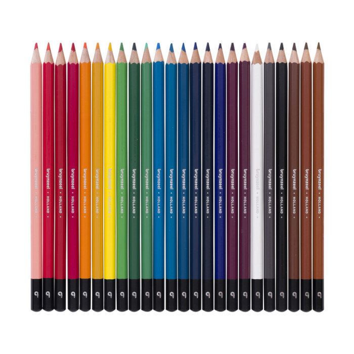 Kleurpotloden Bruynzeel assorti blik à 24 stuks