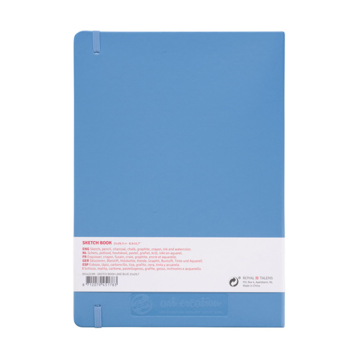 Schetsboek Talens Art Creation 80 witte vellen 140gr 210x300mm blauw