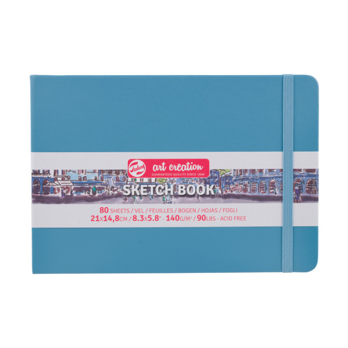 Schetsboek Talens Art Creation 80 witte vellen 140gr 210x150mm blauw