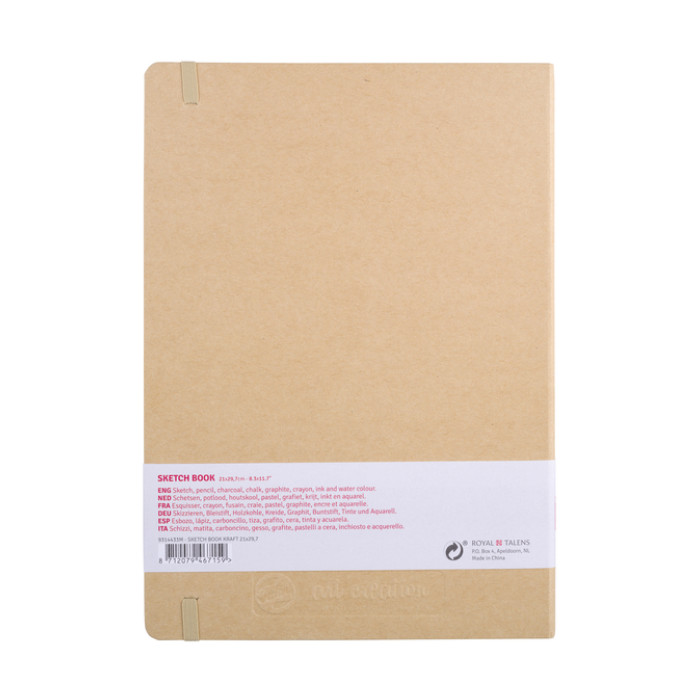 Schetsboek Talens Art Creation 80 witte vellen 140gr 210x300mm kraft