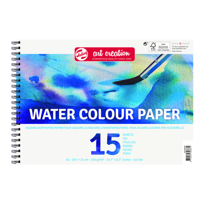 Aquarelverfpapier Talens Art Creation A4 15 vel 240gr