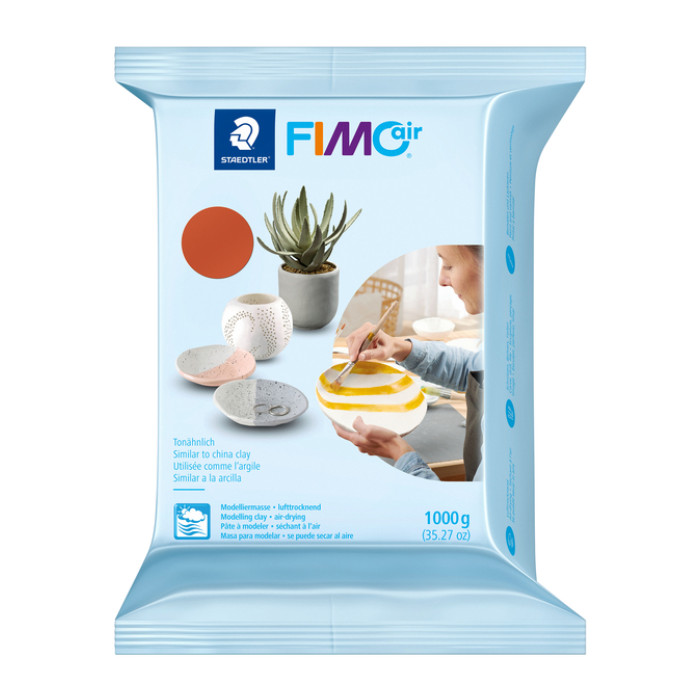 Boetseerklei Staedtler Fimo air 8101 1000 gram terracotta