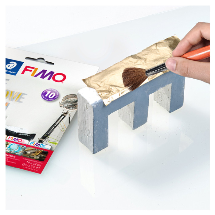 Bladmetaal Staedtler Fimo 8781 14x14cm goud 10 vel