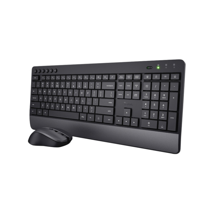 Toetsenbord Trezo Eco Comfort + muis QWERTY zwart