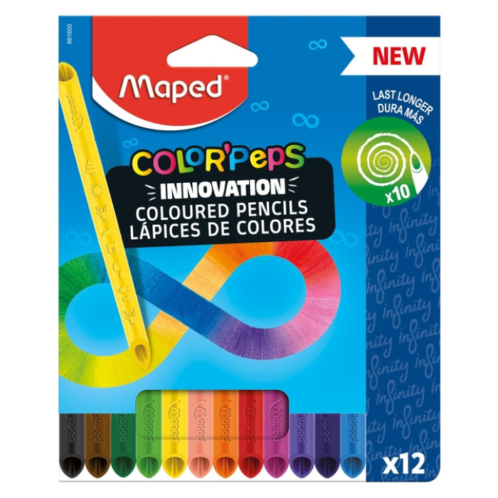 Kleurpotlood Maped Color'Peps Infinity set à 12 kleuren