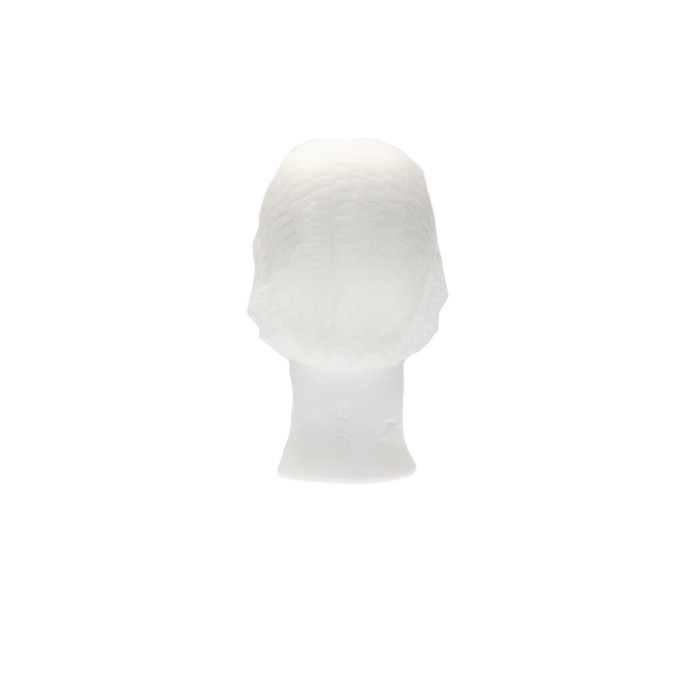 Haarnet CMT clip non-woven M 50cm PP wit 100 stuks