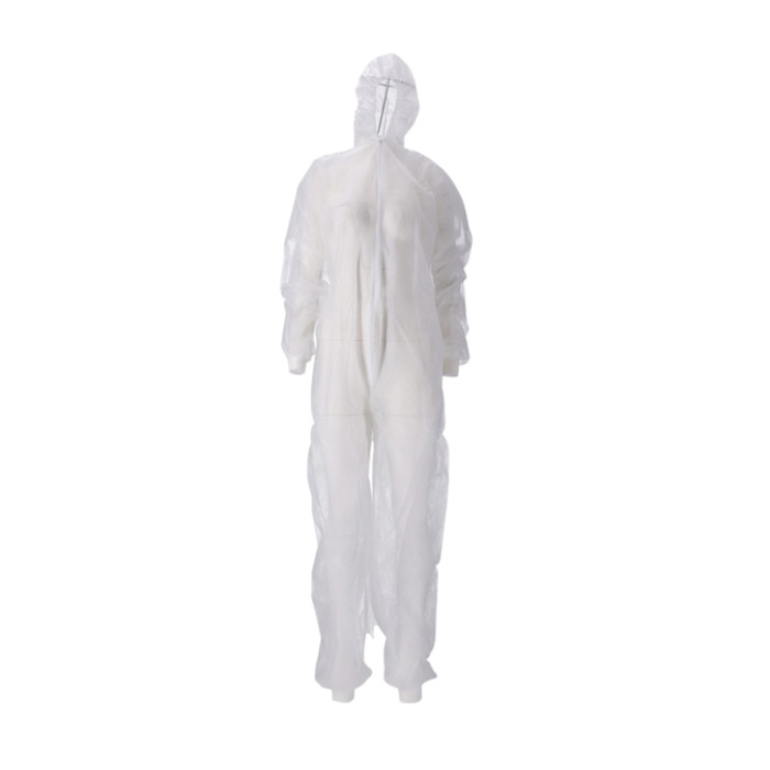 Overall CMT M non-woven ritssluiting PP wit 50 stuks