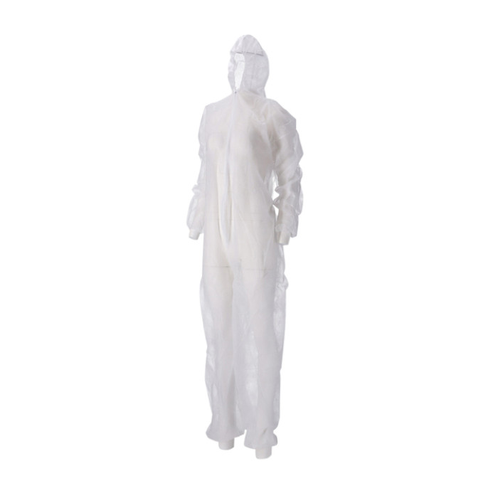 Overall CMT M non-woven ritssluiting PP wit 50 stuks