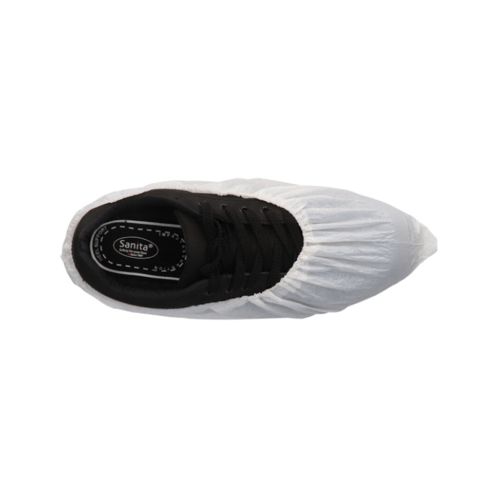 Schoenovertrek CMT 40mu geruwd maat 36-42 CPE wit 100 stuks