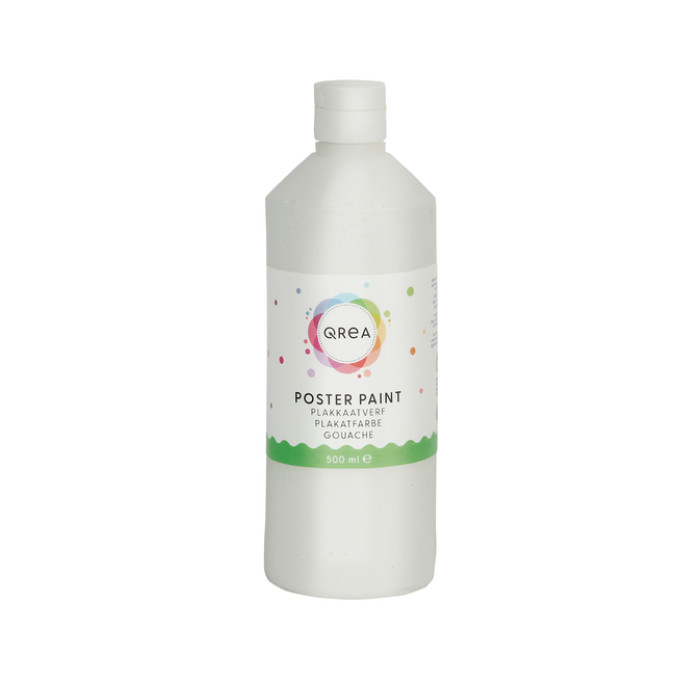 Plakkaatverf Qrea wit 500ml
