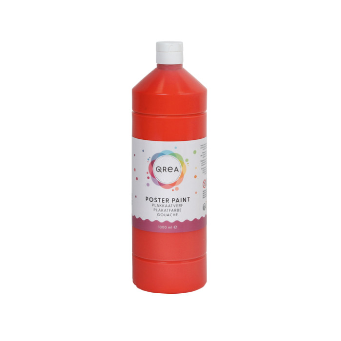 Plakkaatverf Qrea lichtrood 1000ml