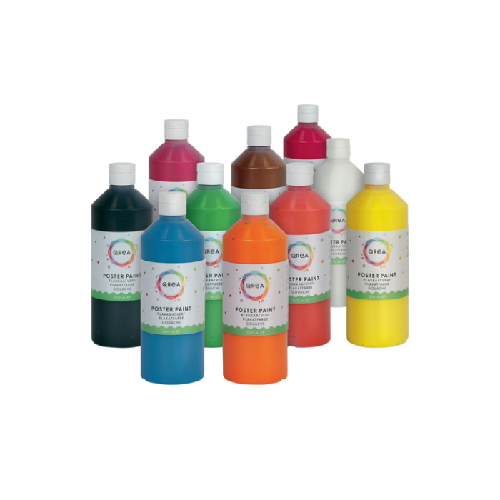 Plakkaatverf Qrea middengroen 500ml
