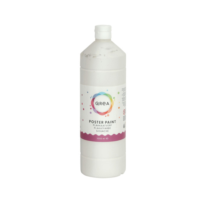 Plakkaatverf Qrea wit 1000ml