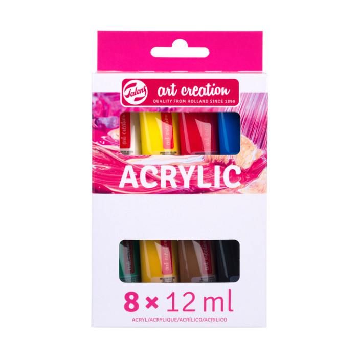 Acrylverf Talens Art Creation assorti 8 tubes à 12ml