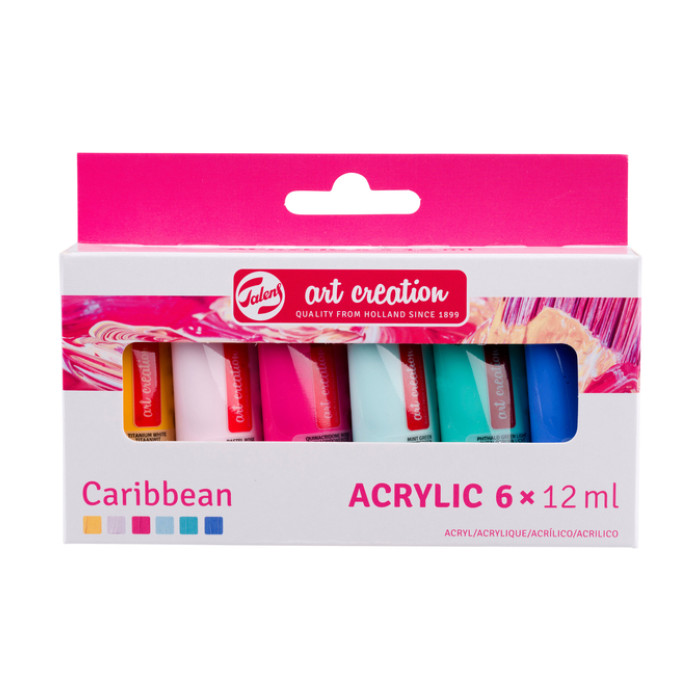 Acrylverf Talens Art Creation Caribbean assorti 6 tubes à 12ml