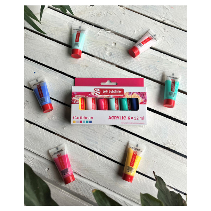 Acrylverf Talens Art Creation Caribbean assorti 6 tubes à 12ml
