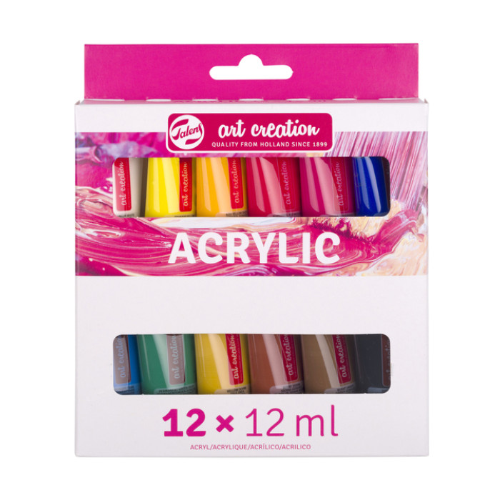 Acrylverf Talens Art Creation assorti 12 tubes à 12ml